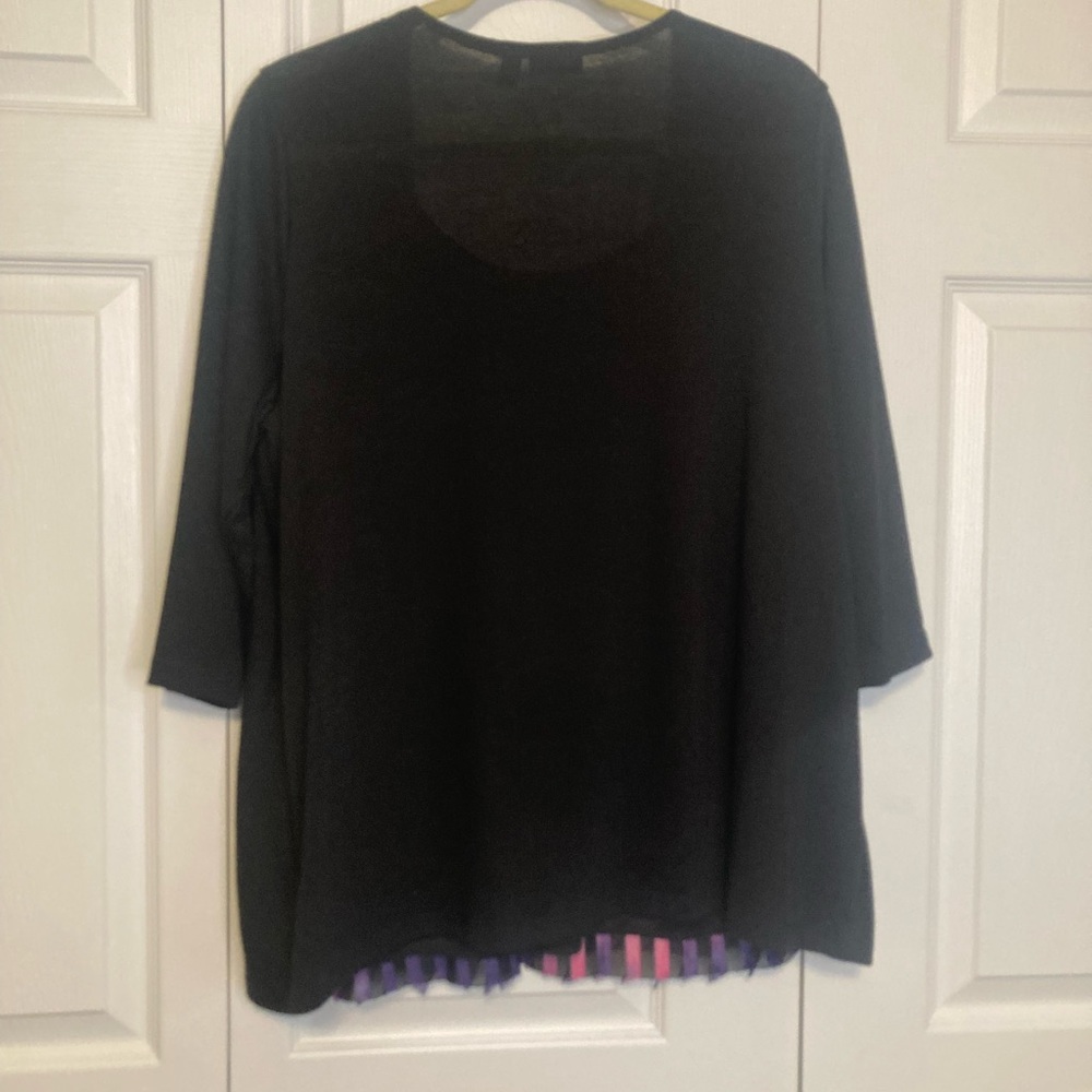 Cardigan Shell Combo Top - Picture 9 of 9